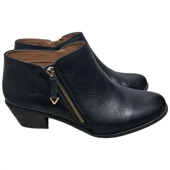 Vionic Jolene Ankle Bootie Black Leather Zip Up Size 9 - Picture 10 of 16